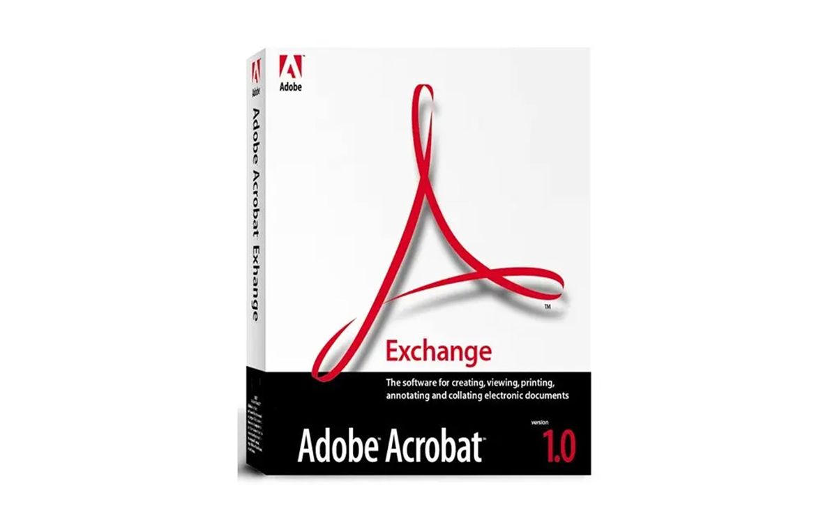 Adobe Acrobat 1.0の発売当初のパッケージ