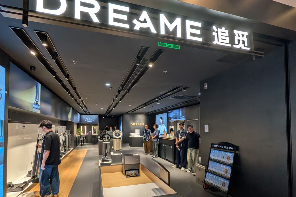 上海にあるDreameのフラグシップショップ。新製品を中心に触れることができる