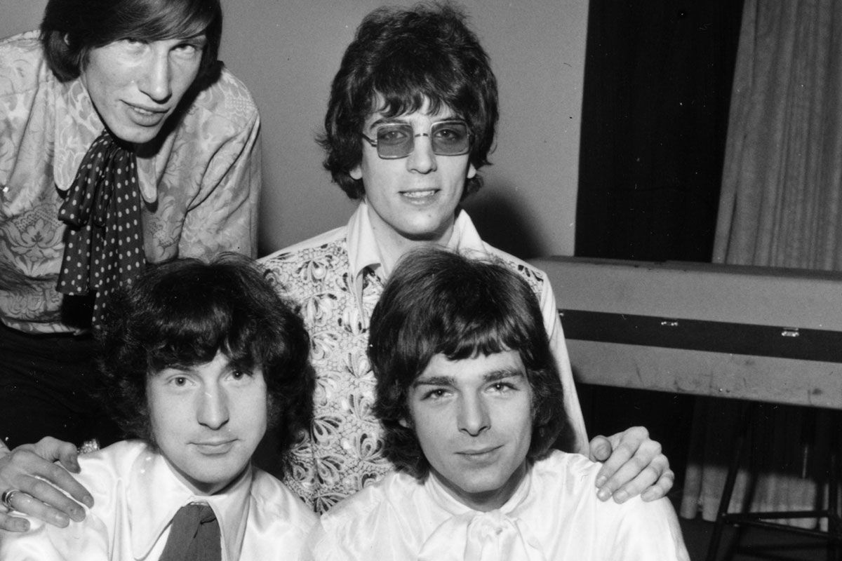 3位：リチャード・ライト（写真右前）4位：シド・バレット（写真右後）（Photo by Doug McKenzie/Getty Images）