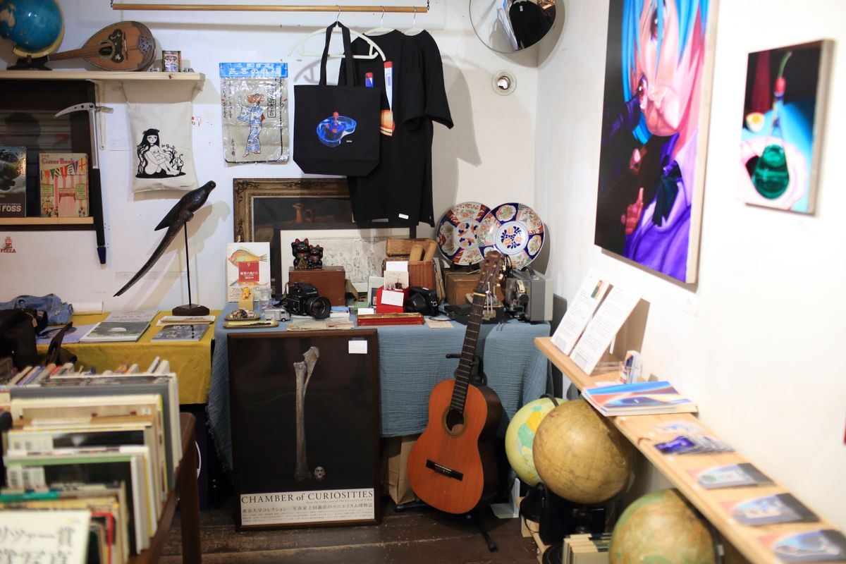 かつての店舗を模した臨時店舗