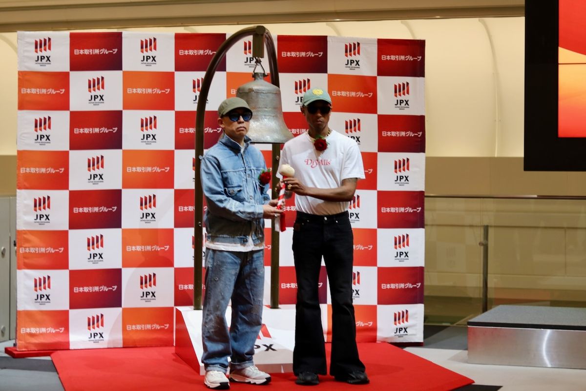 創業者／クリエイティブディレクターのNIGO氏（写真左）とアドバイザーのファレル・ウィリアム氏