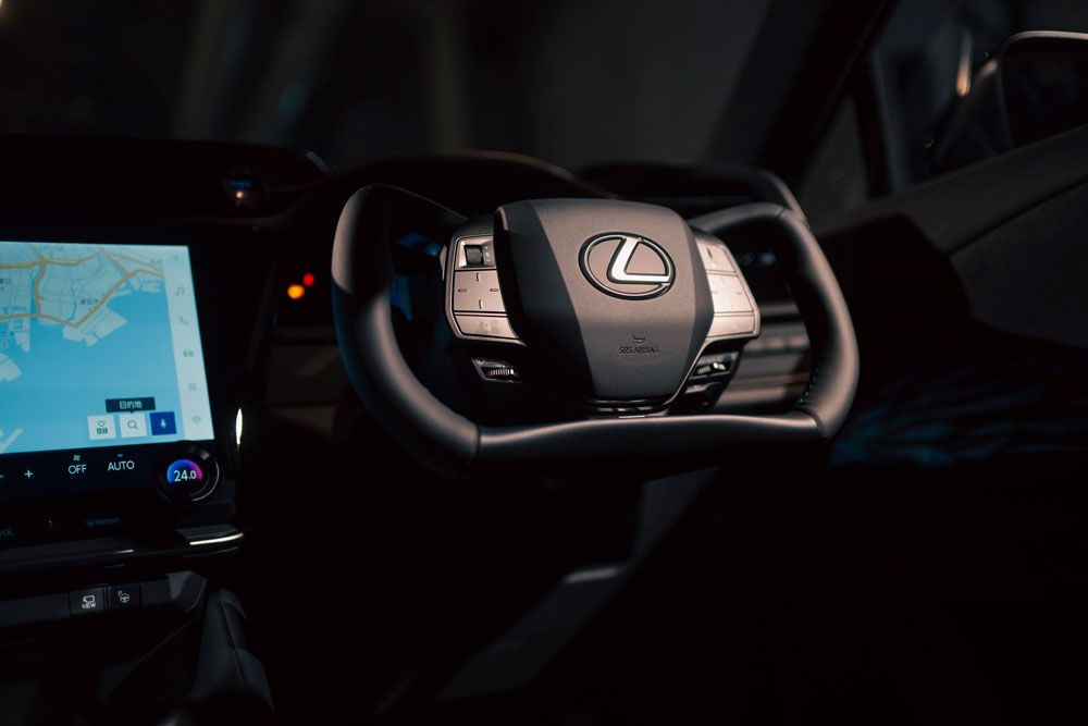 新型RZの異形ステアリング