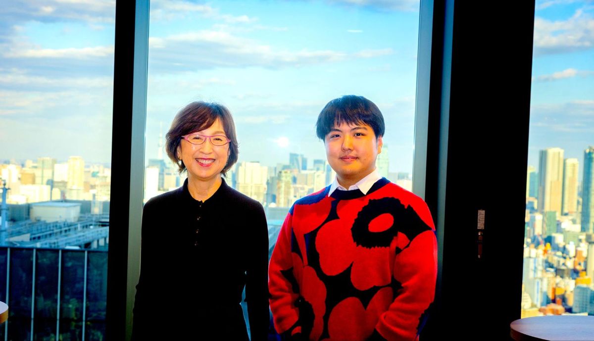 左：南場氏・右：筆者