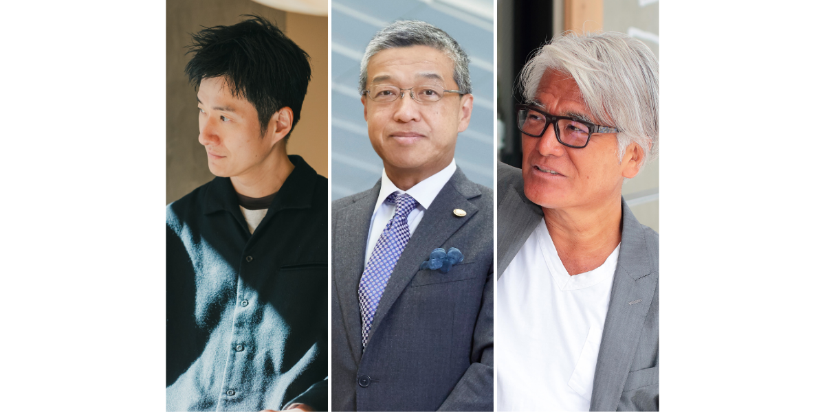 登壇者は左から、株式会社Staple 代表取締役の岡雄大、株式会社羽田未来総合研究所 代表取締役社長執行役員の大西洋、株式会社バルニバービ 代表取締役の佐藤裕久。