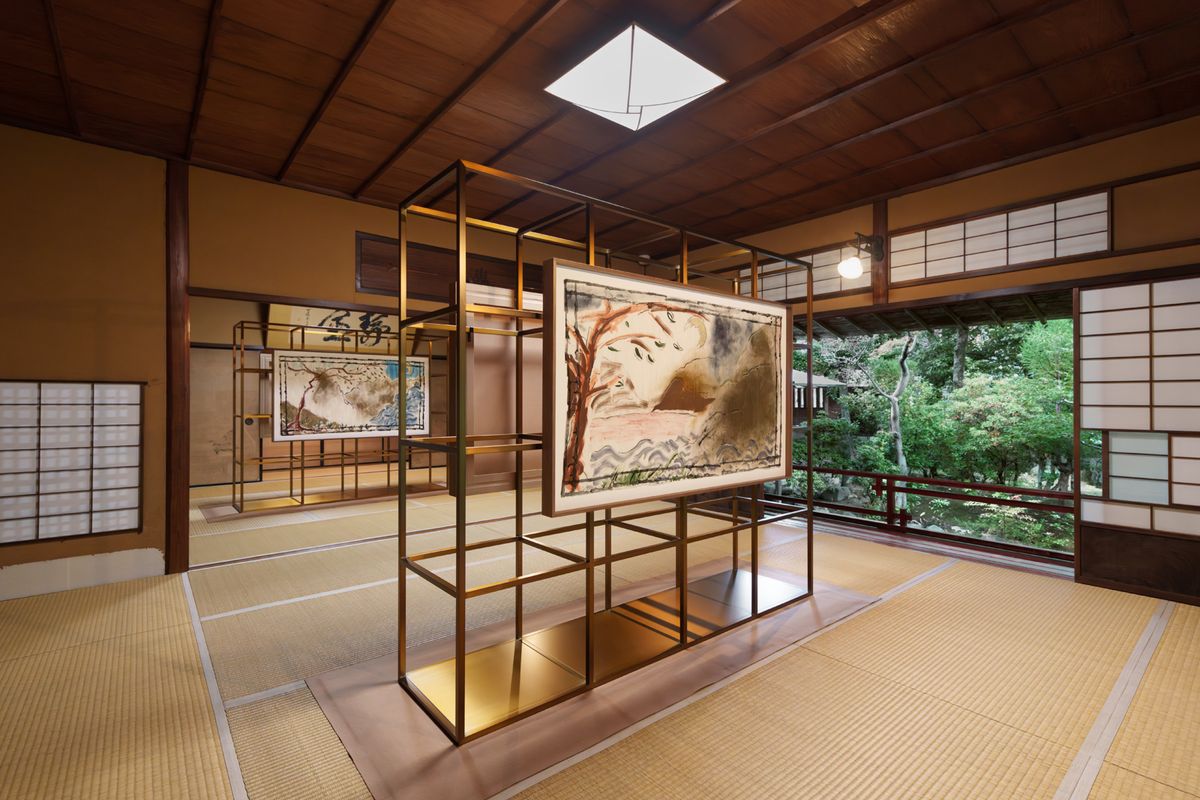 廣誠院で開催されたIsabella Ducrotの個展（Isabella Ducrot. Courtesy the Artist and Sadie Coles HQ, London. Photo: Mitsuru Wakabayashi）