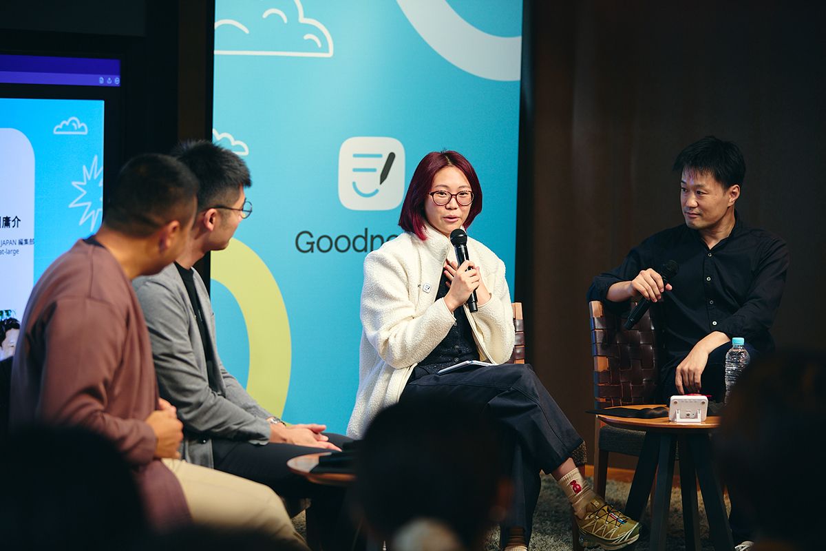 バイトダンスで勤務経験があり、現在はGoodnotesのAI製品リードを務めるシュウ・ティン・フォン氏（中央）。「AIの本質は、ユーザー一人ひとりに合わせた体験を作ること」だと語った　　Kohichi Ogasahara for Goodnotes