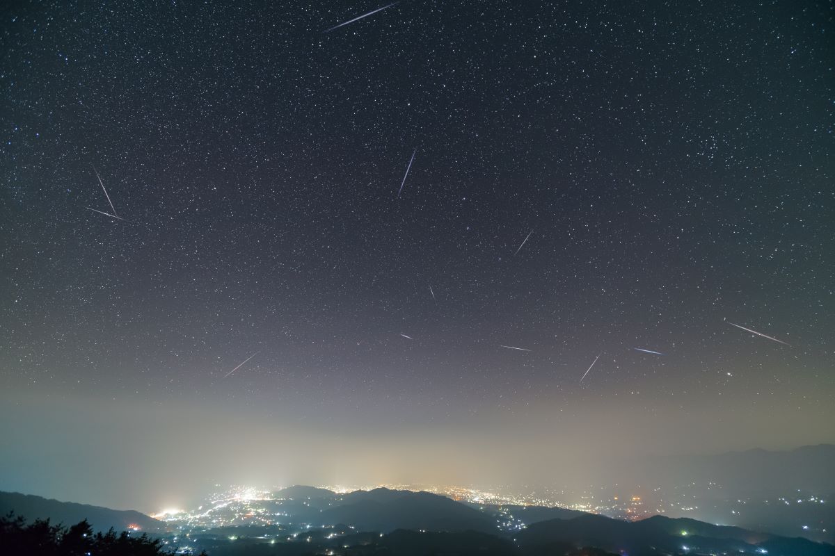 長野県下条村から見たしぶんぎ座流星群（Kazushi_Inagaki/Getty Images）