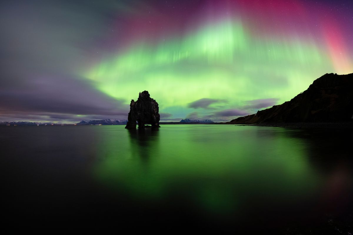 アイスランドで2023年3月に撮影されたオーロラ（Shutterstock.com）