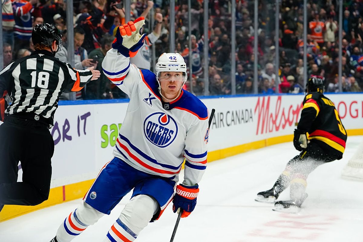 3位タイ　エドモントン・オイラーズ（Photo by Derek Cain/Getty Images）