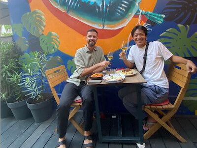 ルクセンブルクの同僚と