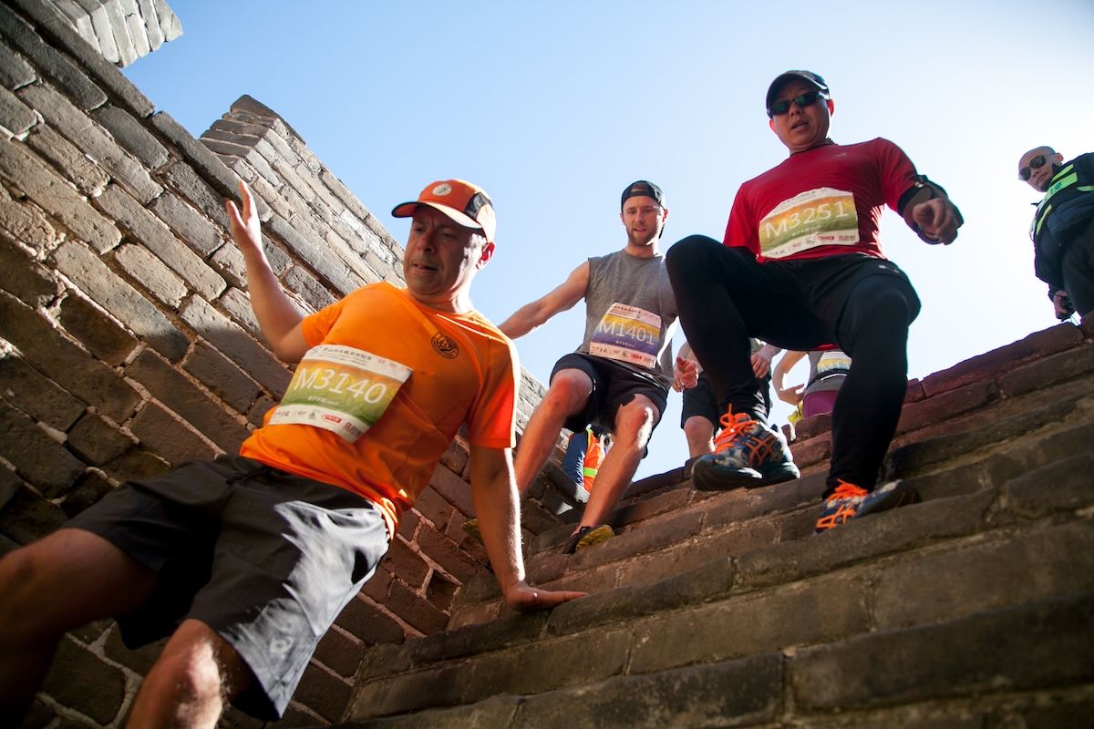 万里の長城マラソン（Photo credit should read Hou Jiqing/Future Publishing via Getty Images）