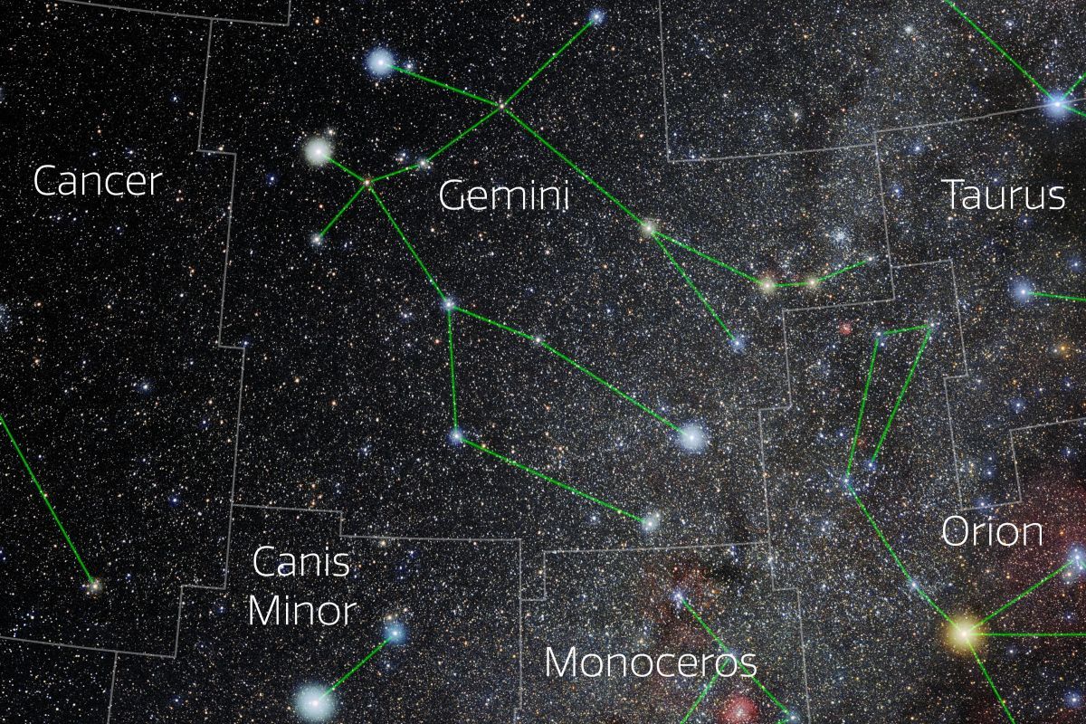 ふたご座（E. Slawik/NOIRLab/NSF/AURA/M. Zamani）