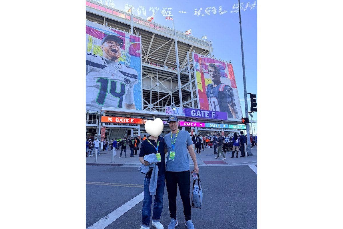 筆者（右）と友人