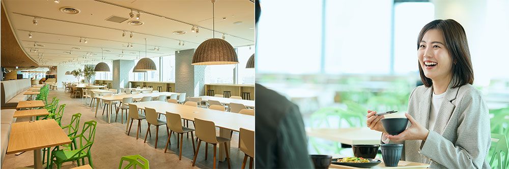 実験場となったのはTAKANAWA GATEWAY CITYのすべての入居企業が利用できるオフィスワーカー向け食堂のLINK Lounge 01。LiSHのメンバーだけでなく、街全体のワーカーが対象となった