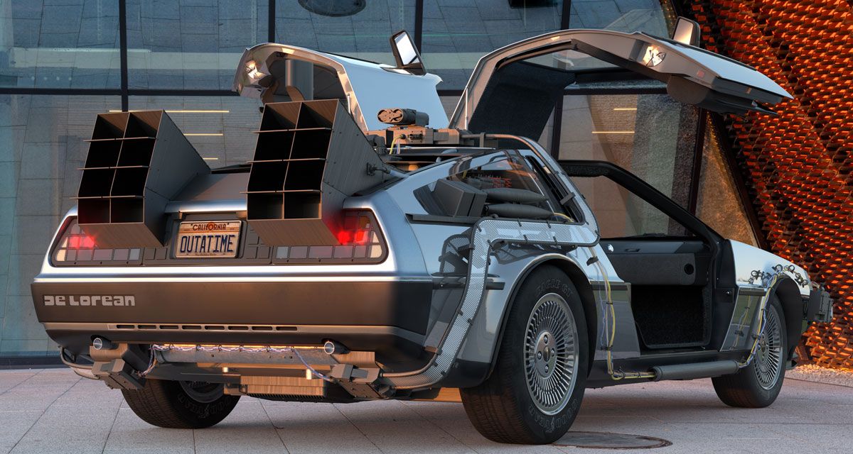 『バック・トゥ・ザ・フューチャー』のデロリアン DMC-12（Mike Mareen - stock.adobe.com）