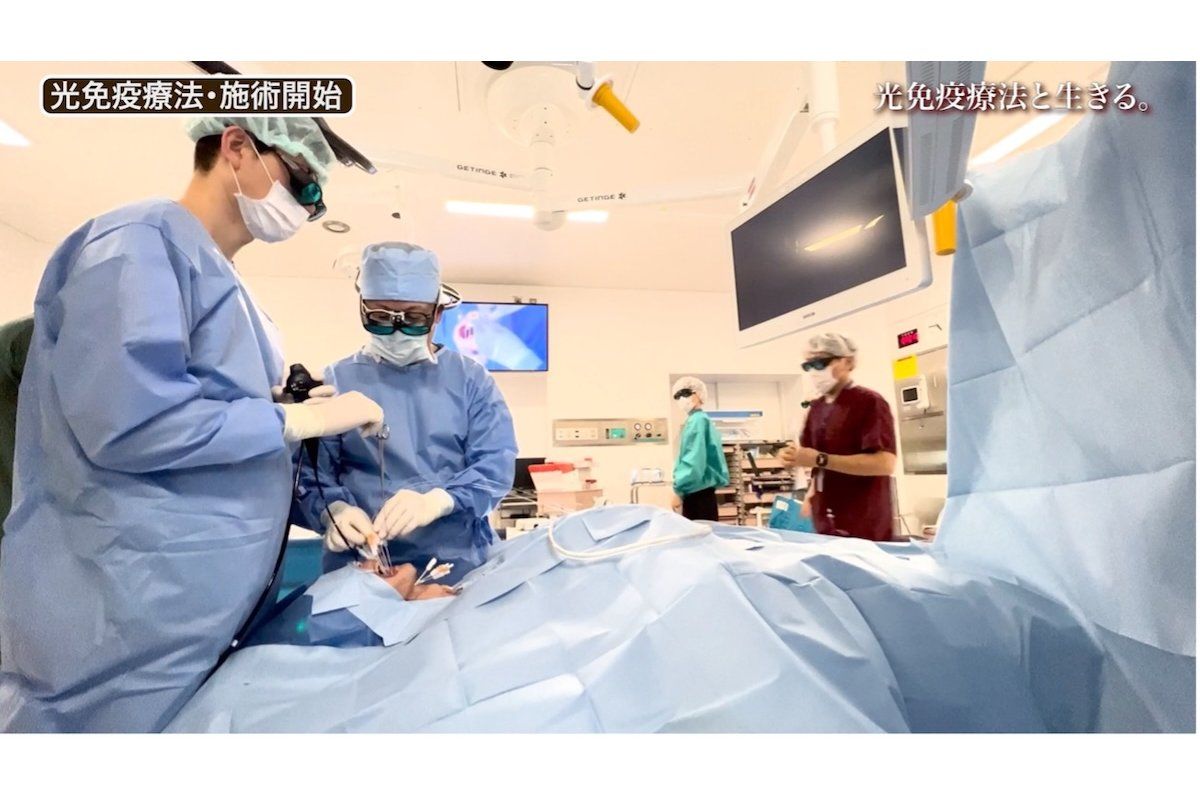 実際の治療の様子（撮影協力：東京医科大）