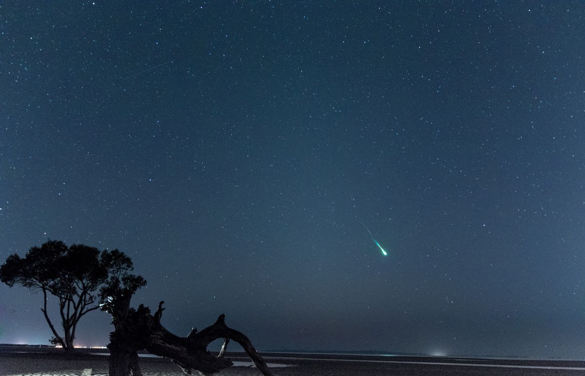 みずがめ座η流星群の流れ星。2019年5月、オーストラリア・ブリスベンにて（stock.adobe.com）