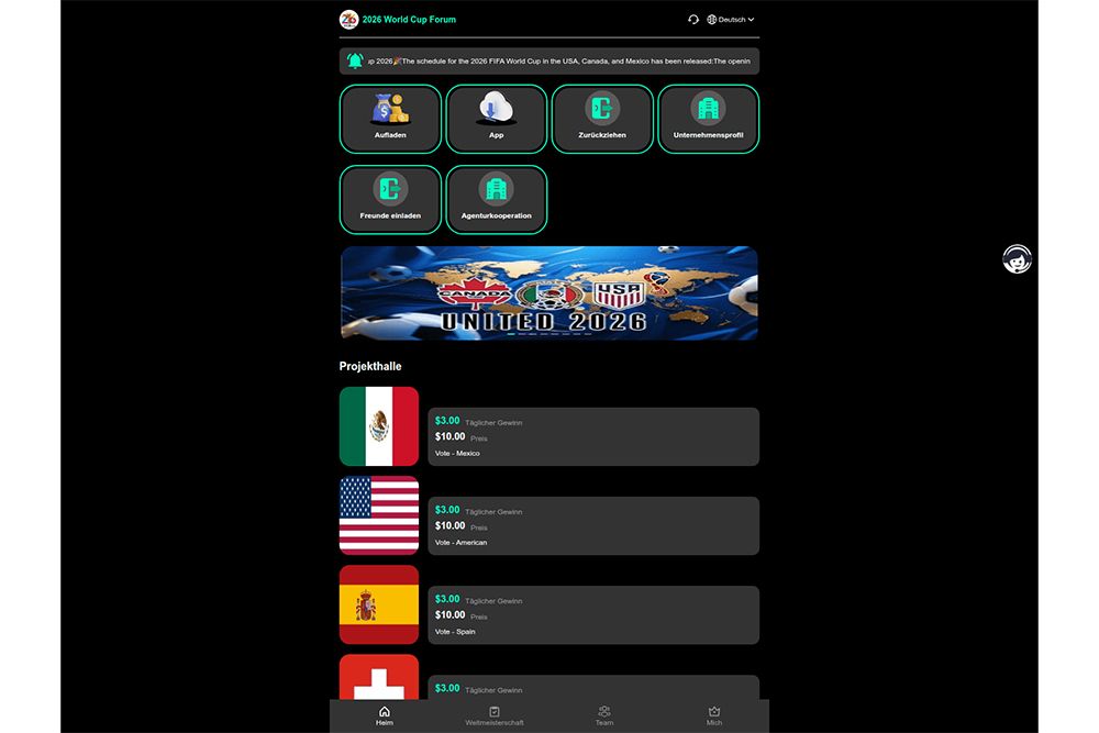 Vote-to-earn形式の不正サイト。