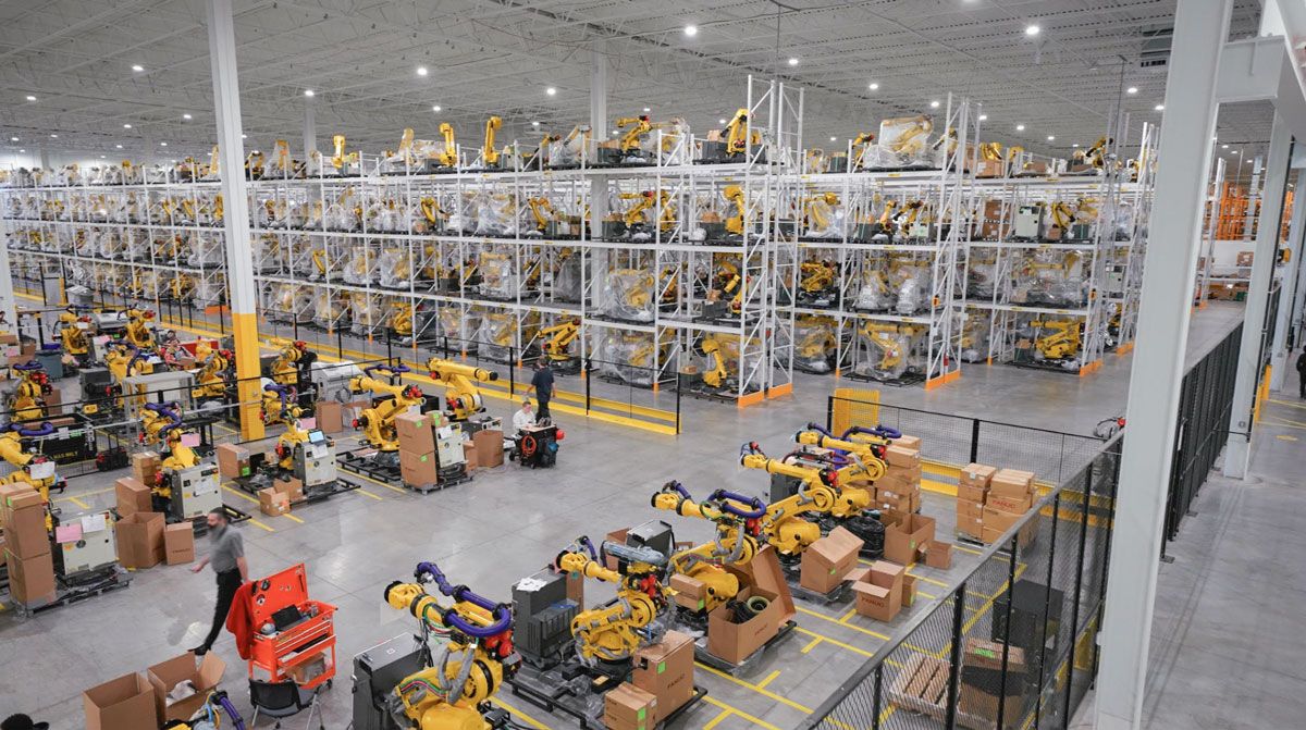 FANUCのミシガン州オーバーンヒルズにある工場の様子（Courtesy of FANUC）
