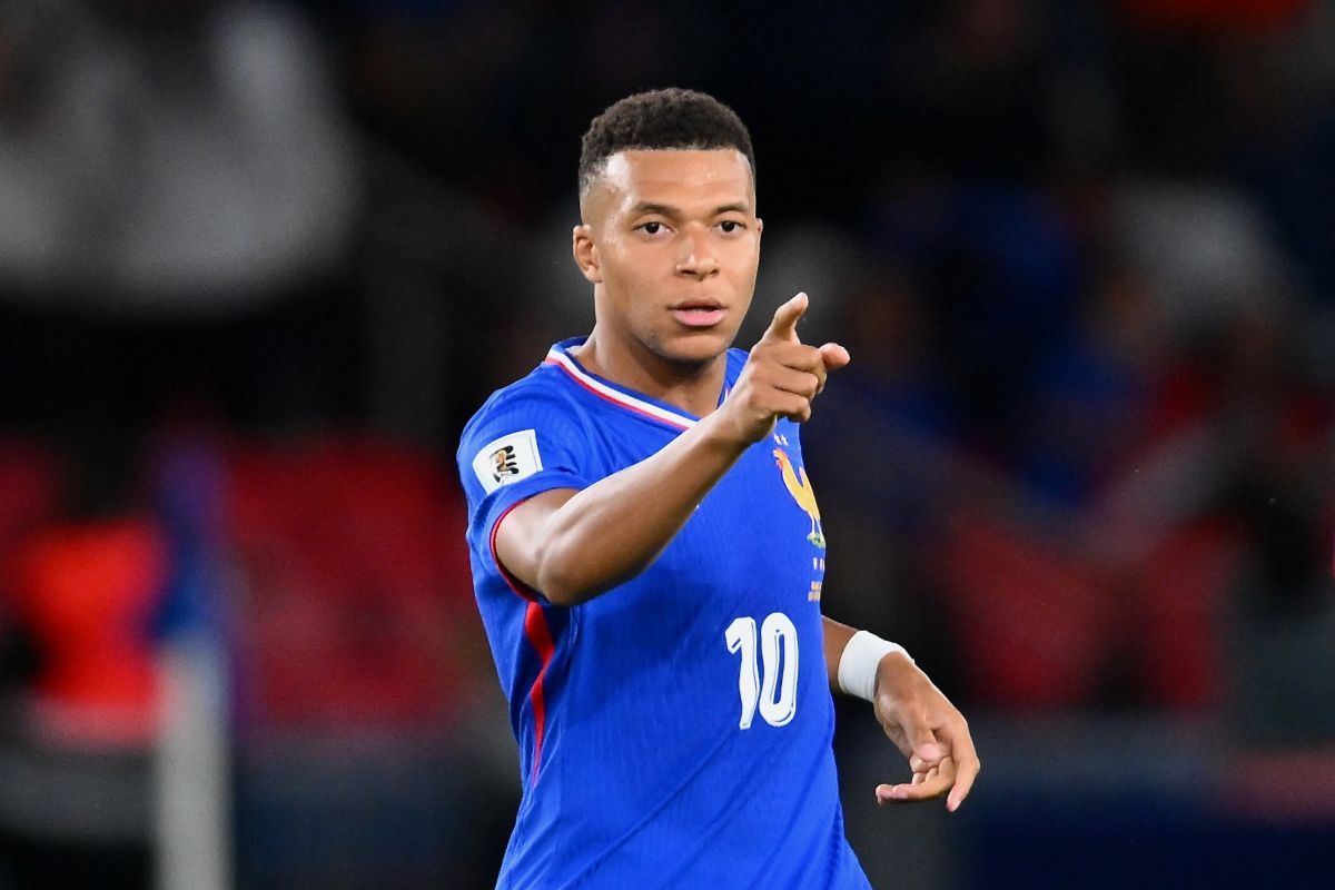 フランス代表のキリアン・エムバペ。2025年9月9日、W杯2026予選の対アイスランド戦で（Alex Nicodim/NurPhoto via Getty Images）