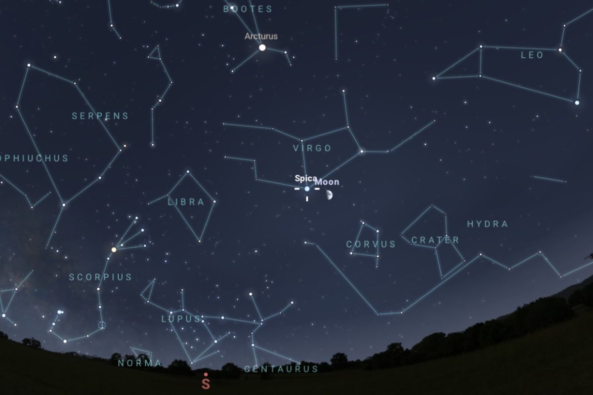 2026年6月23日（東京：午後8時30分頃）の南の空（Stellarium）
