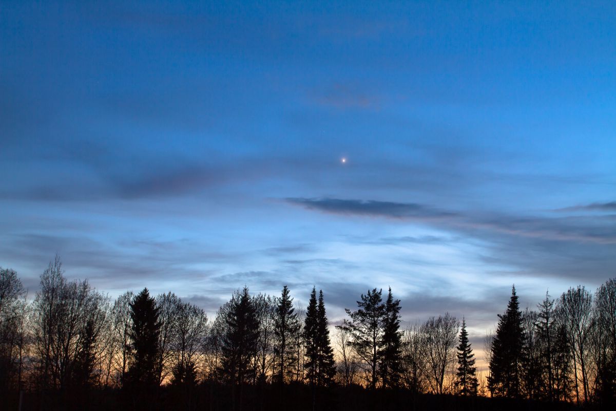 夕空に輝く金星（stock.adobe.com）